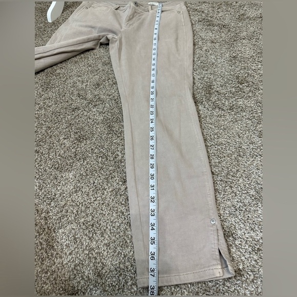 J. Jill Beige Denim Slim Ankle Stretch Pants Sz 8 - Picture 4 of 7